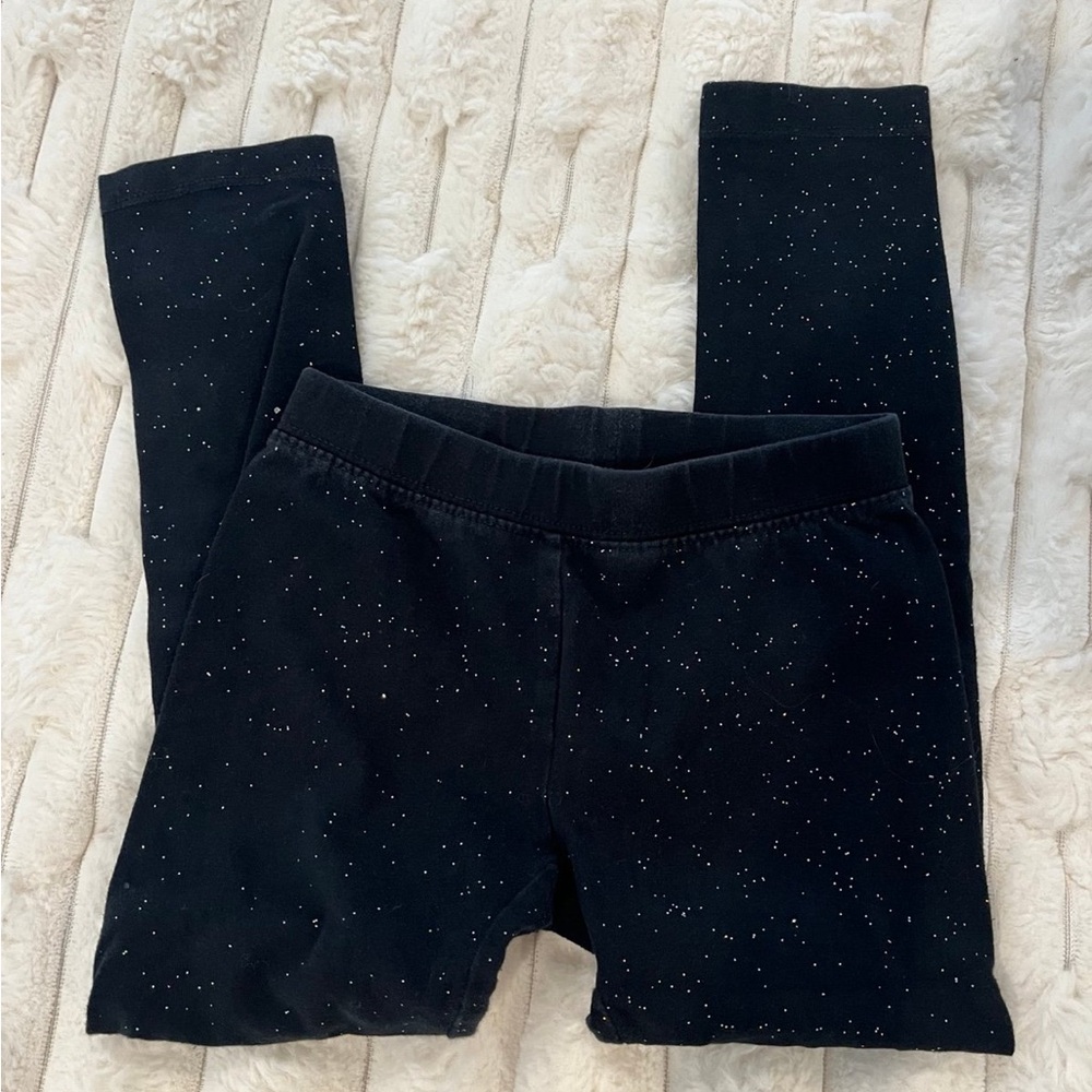 Cat & Jack Glittery Black Leggings